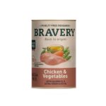 Bravery Lata Chicken & Vegetables Adult Dog Wet Food 290 Grs