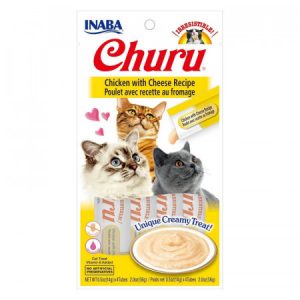 Churu Pollo con Queso 4 Tubitos