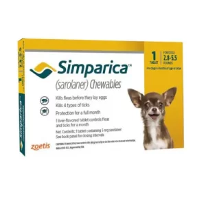 Simparica 5Mg (1.3-2.5K) x1