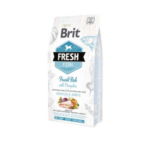 brit fresh fish with pumpkin muscles and joints
