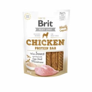 BRIT MEATY JERKY CHICKEN PROTEIN BAR INSECT