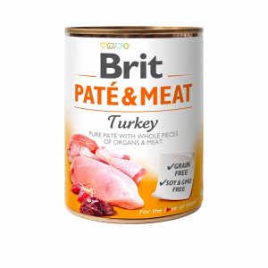 Brit Care Lata Pate y Meat Turkey 800 Grs
