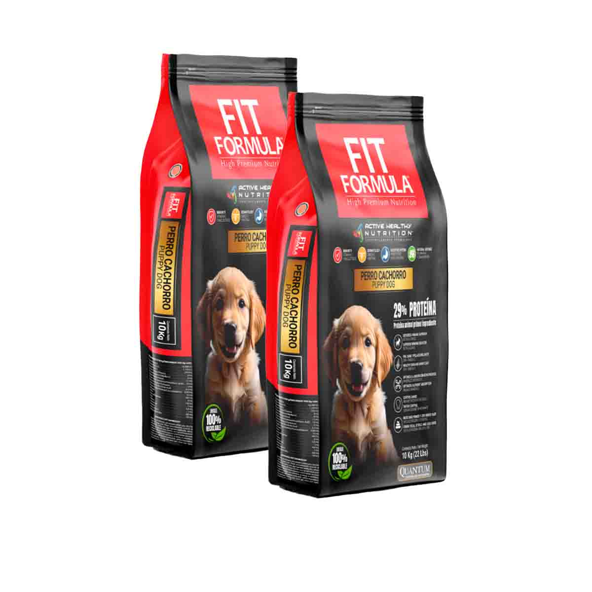fit formula cachorro_v2_2sacos 2 Sacos Fit Formula Cachorro 10 Kgs - Imagen 1