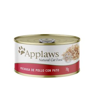 Applaws Lata Gato Pechuga de Pollo/Pato con Caldito 70 gr