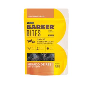 Barker Snack Higado de res 100% Natural 100 Grs para perros y gatos