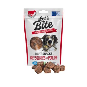 Lets Bite Snack Beef Squares With Poultry