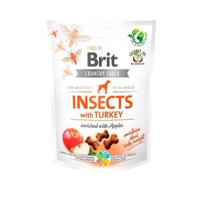 Brit Care Snack Perro Crunchy Insects with Turkey