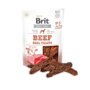 Brit Meaty Jerky Snack Beef Real Fillets 80 grs