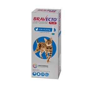 Bravecto Plus Gato 2.8 a 6.25 Kgs 250 mg