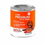 Premium Lata Perro Cachorro Trocitos con Carne en Salsa