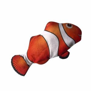 Peluche Pez Naranja Blanco Movimiento Y Catnip USB