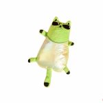 Peluche Gato Verde con lentes y Catnip