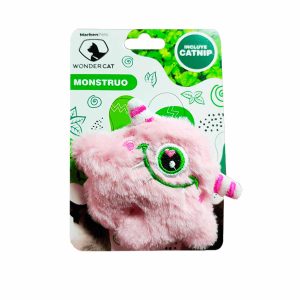 Peluche Monstruo Catnip Rosado 8 cm