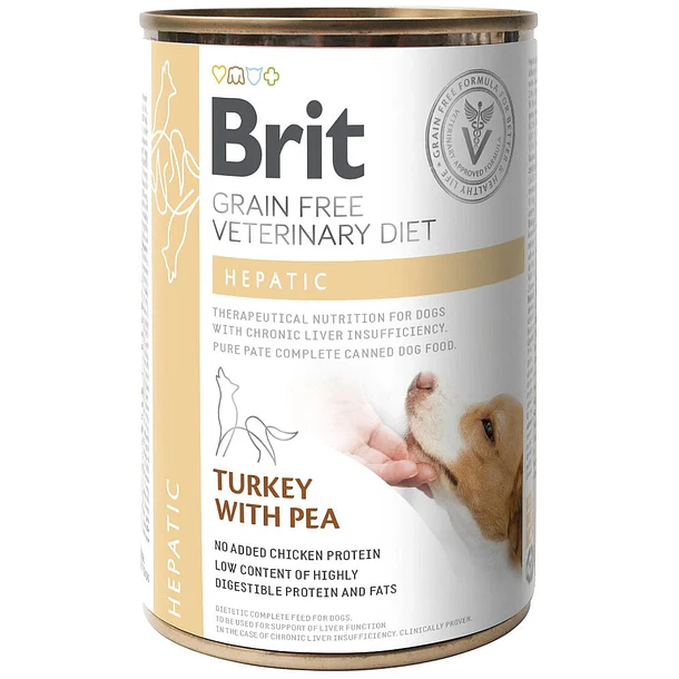 610 (2) Brit Gf Vd Lata Hepatic 400 GR - Imagen 1