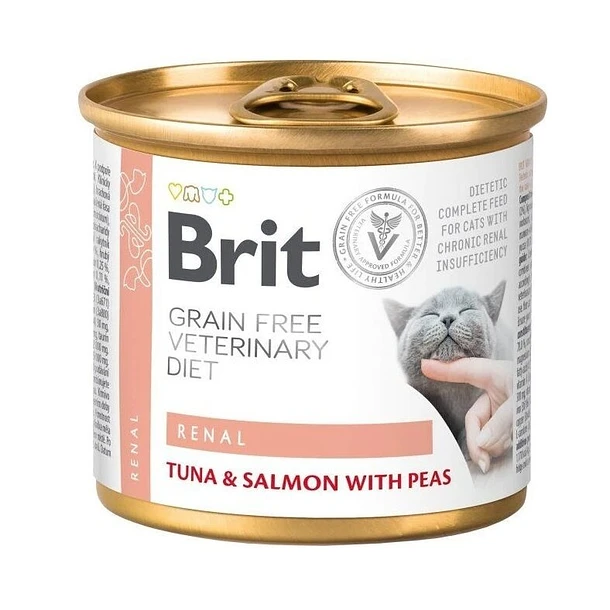 610 (6) Brit Gf Vd Lata Cat Renal 200 GR - Imagen 1