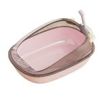 Arenero Para Gato Rosado Diseño Orejitas Antisalpicaduras + Pala