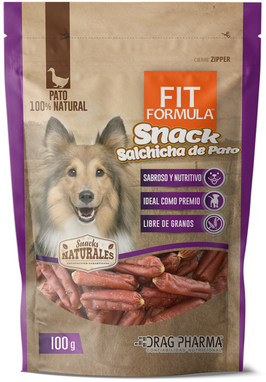 SALCHICHA-PATO-100g-518x1000-1 Fit Formula Snack Salchicha de Pato Natural 100 Grs - Imagen 1