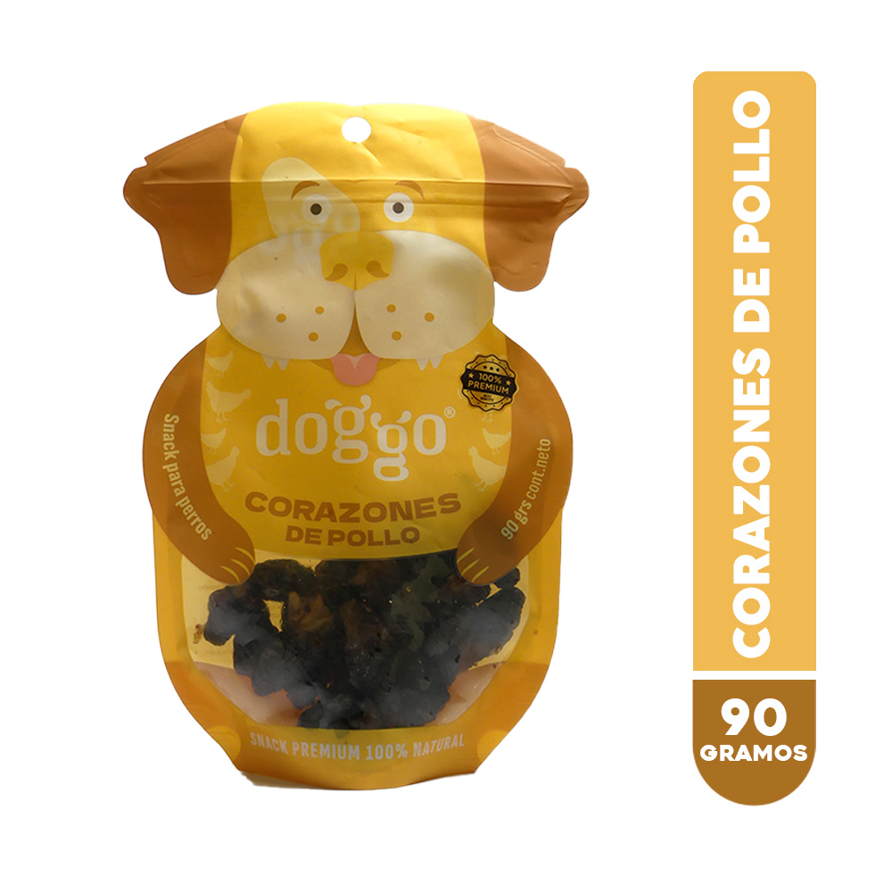 corazones_de_pollo (2) Doggo Snack para Perros 100% Natural - Corazones de Pollo 90 Grs - Imagen 1