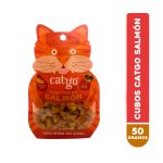 Catgo Snack para Gatos 100% Natural - Cubitos de Salmón 50 Grs