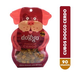 Doggo Snack para Perros 100% Natural - Cubos de Cerdo 90 Grs