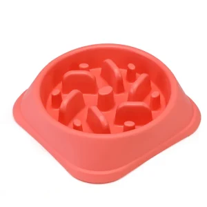 Plato de Alimentacion Lenta Rosado