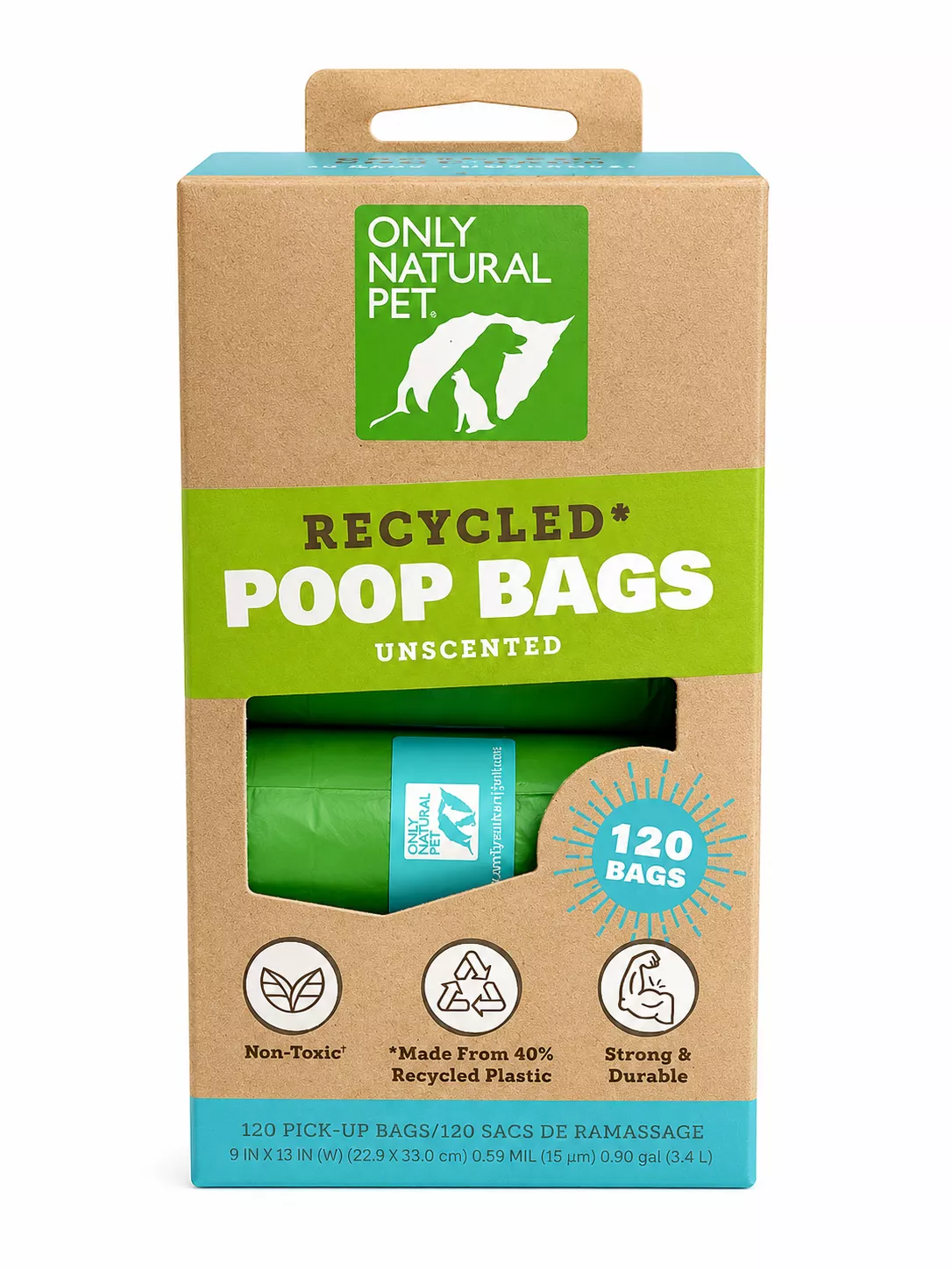 1779122529876-MKSI0N4ZNJ-1-1 (1) Pack 120 Bolsas Recicladas Para Desechos De Mascotas - Imagen 1