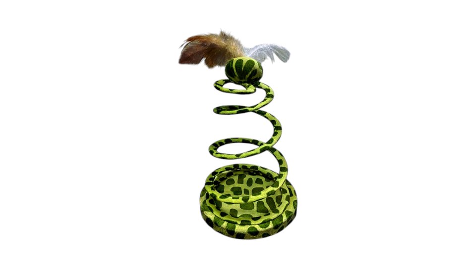 6a2aee24834e58a736c2f725 Juguete Interactivo Espiral Piel Jirafa Verde - Imagen 1