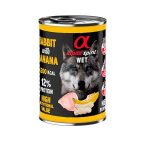 Alpha Spirit Lata Perro Conejo con Plátano 400 Grs