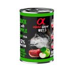 Alpha Spirit Lata Perro Pato con Manzana Verde 400 Grs